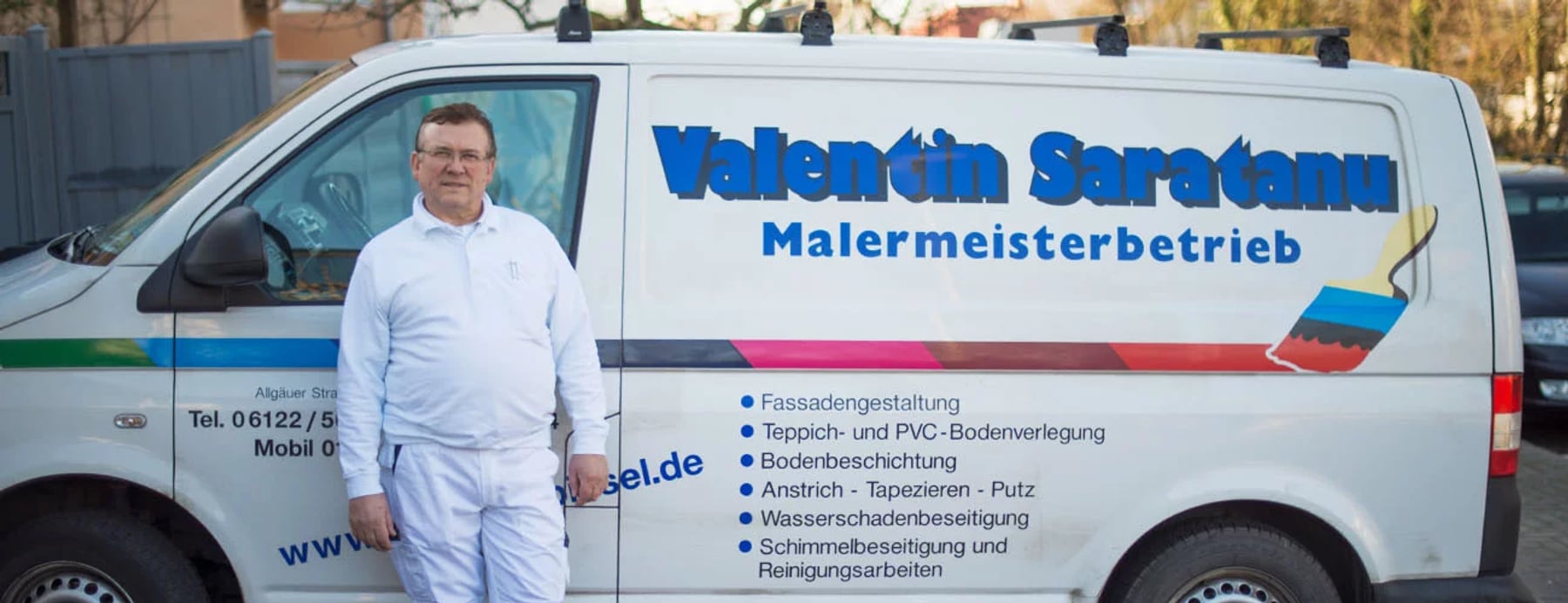Betrieb Malermeisterbetrieb Valentin Saratanu – Team und Fahrzeug
